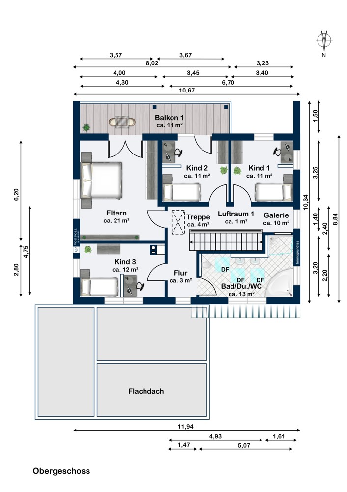 Grundriss Obergeschoss Grundriss Obergeschoss