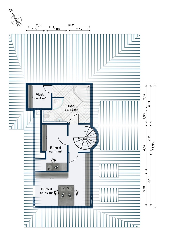 3. Dachgeschoss - 5. Etage 3. Dachgeschoss - 5. Etage