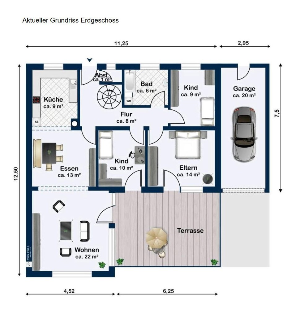 Aktueller Grundriss Erdgeschoss Aktueller Grundriss Erdgeschoss