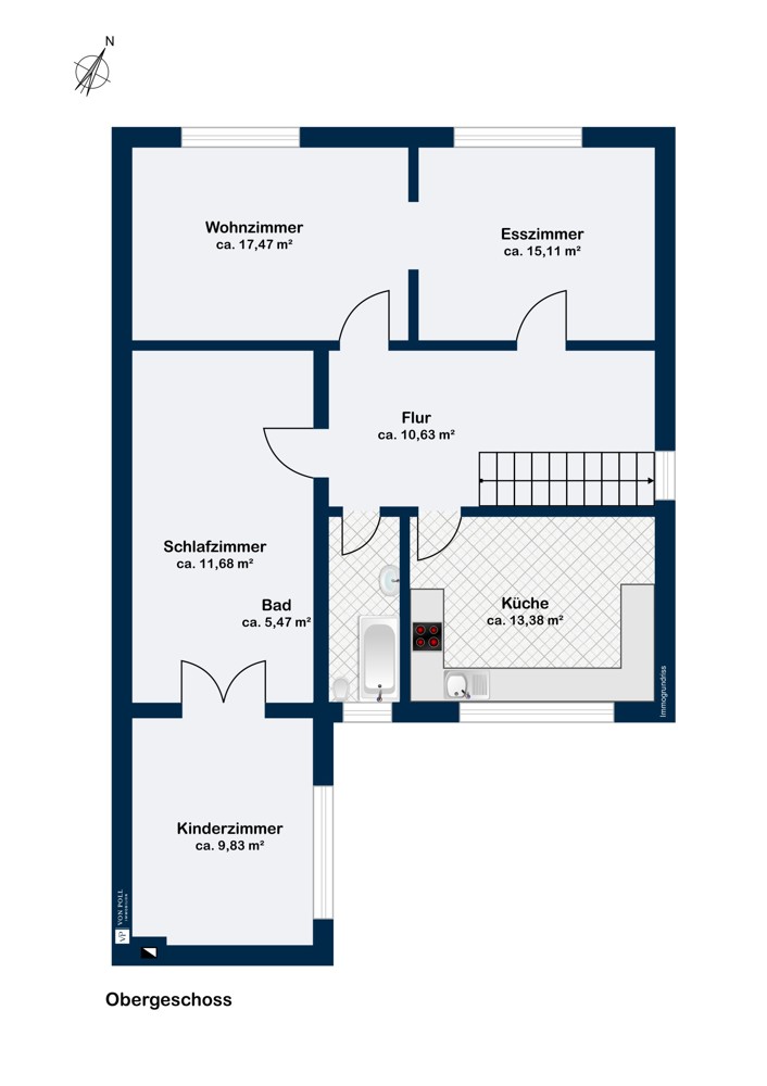 Vorderhaus Obergeschoss Vorderhaus Obergeschoss