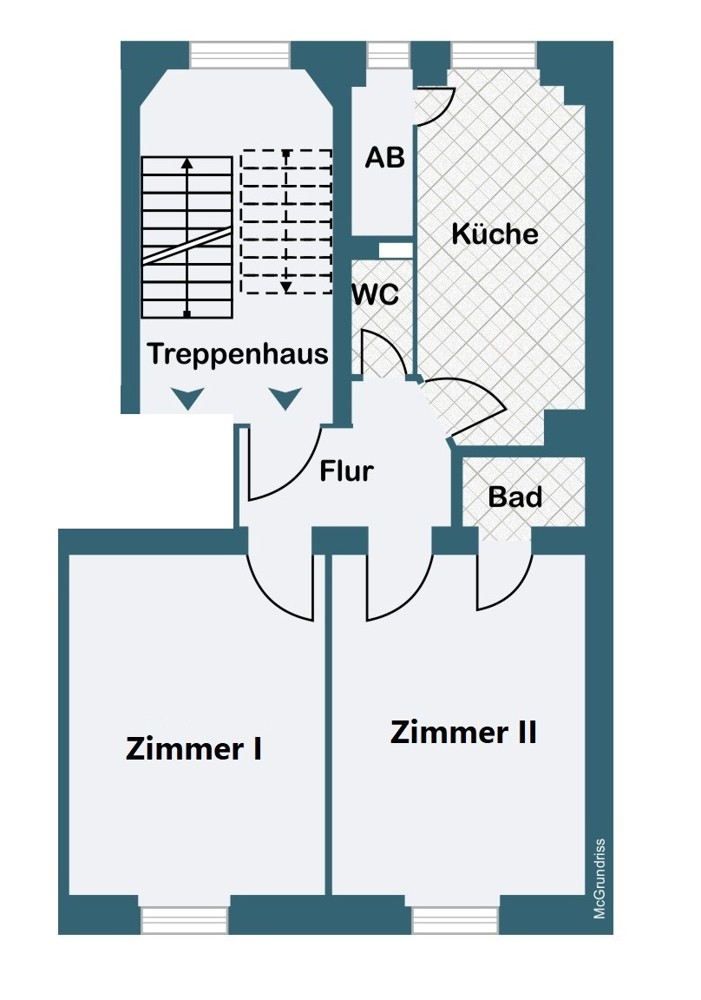 Grundriss W9 - Haus 117 - 4. OG Grundriss W9 - Haus 117 - 4. OG