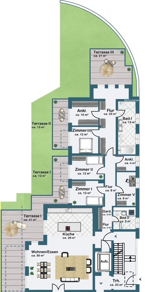 Erdgeschoss Wohnung I Erdgeschoss Wohnung I