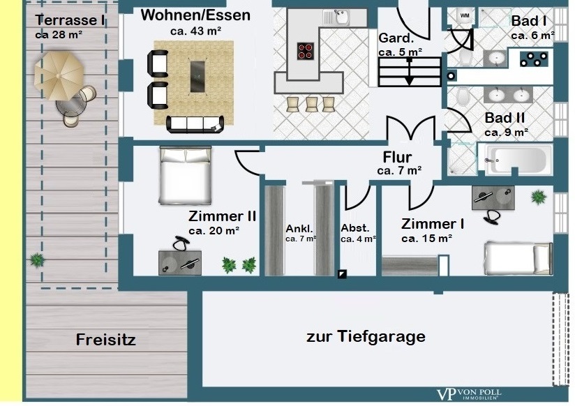 Erdgeschoss Wohnung II Erdgeschoss Wohnung II