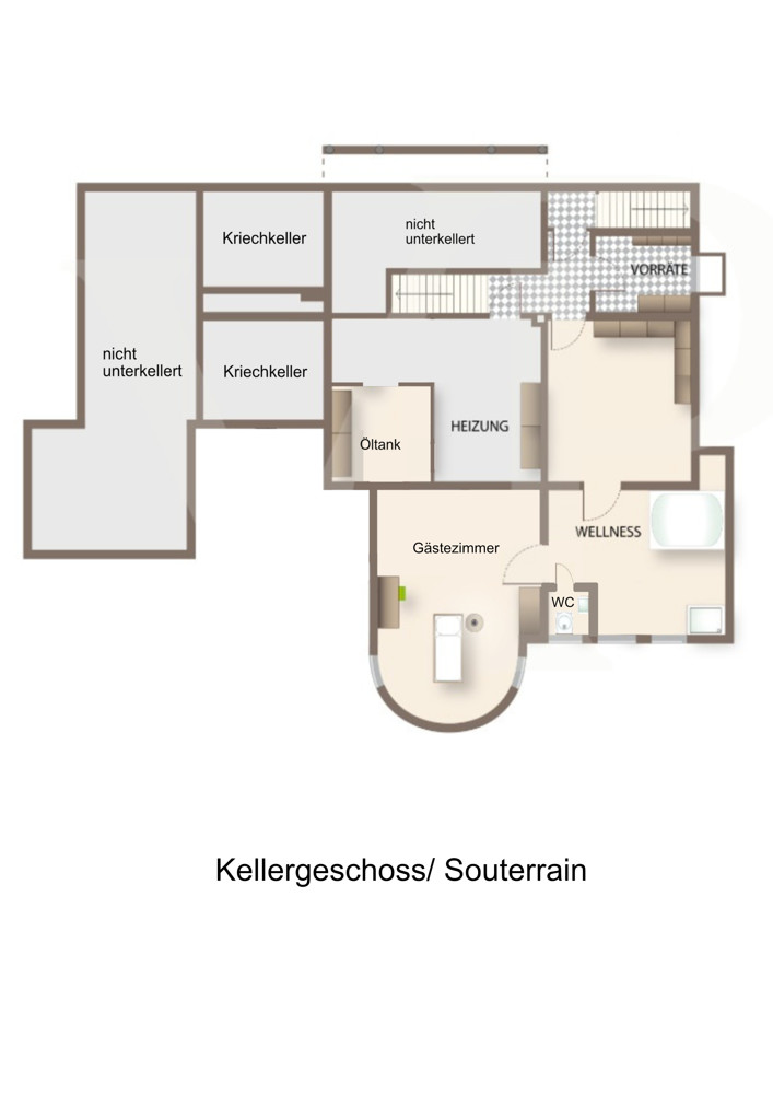 Kellergeschoss/ Souterrain Kellergeschoss/ Souterrain