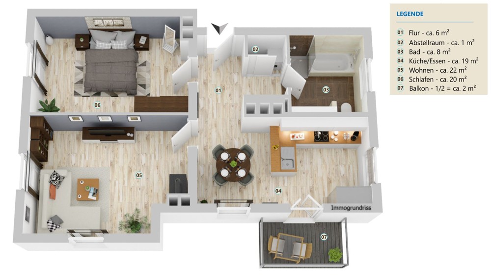Grundriss 3D Grundriss 3D
