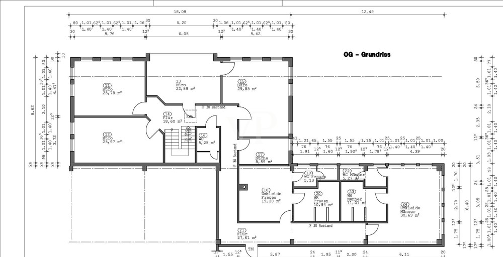 Grundriss Büro OG Grundriss Büro OG