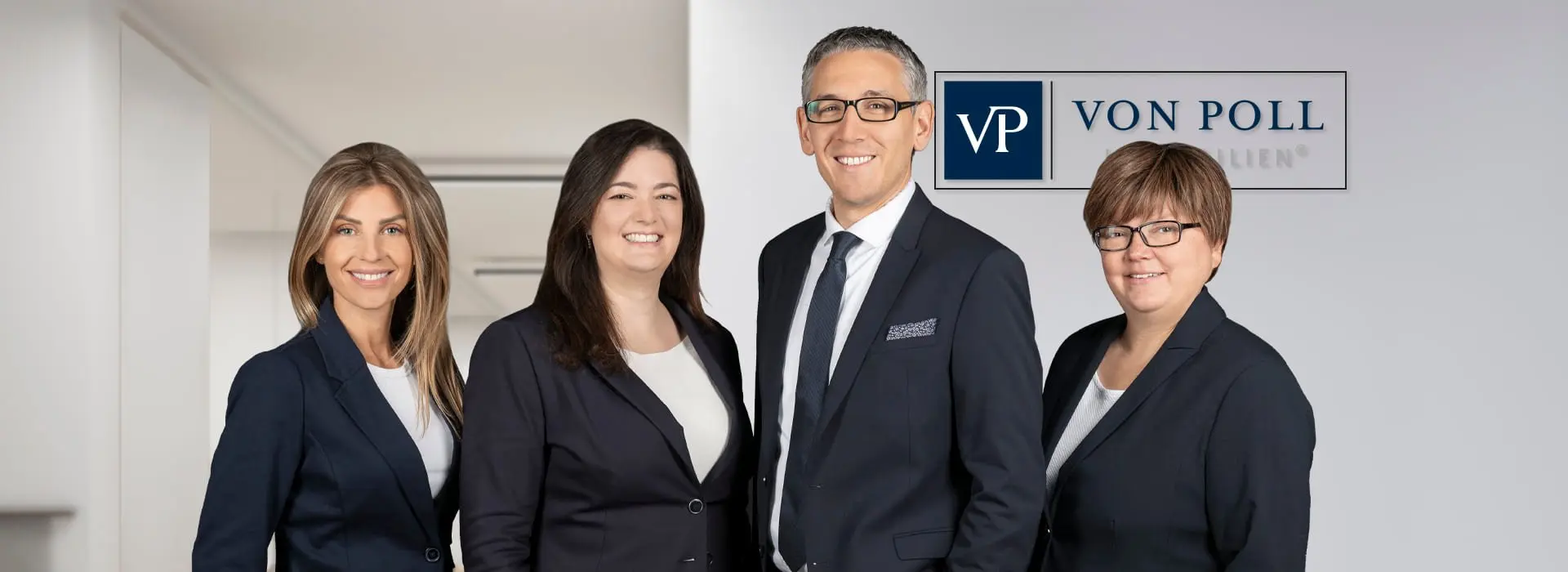 VON POLL IMMOBILIEN – Immobilienmakler Limburgerhof – Teambild