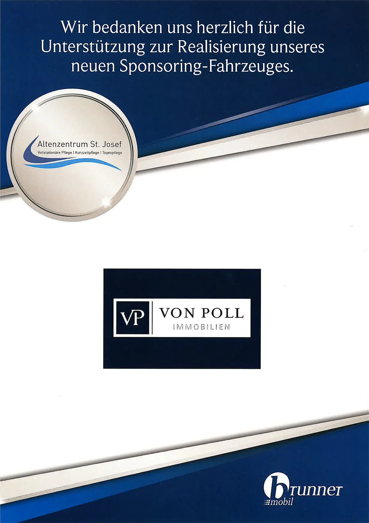 Oklevél a St. Josef idősek otthonától Herxheimben a VON POLL IMMOBILIEN Partnershop Südliche Weinstraße számára