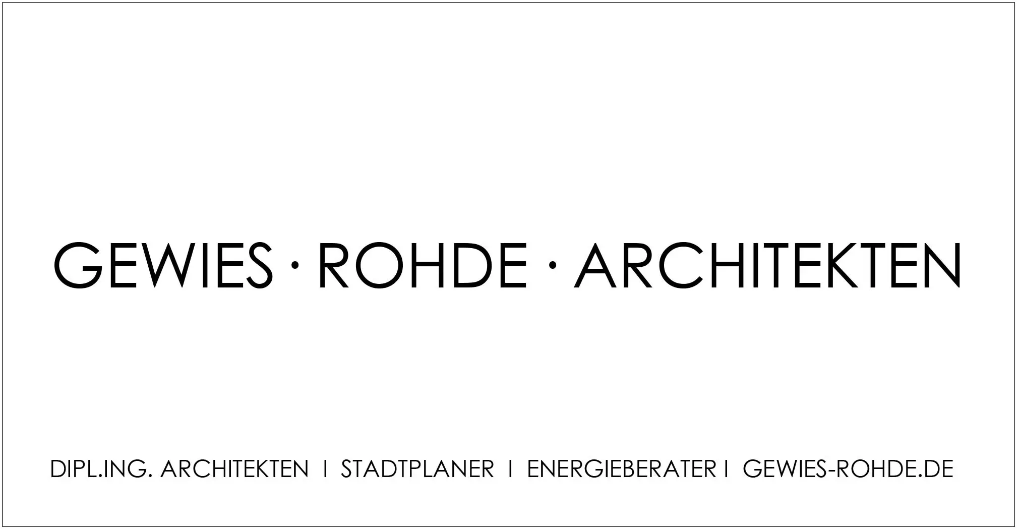 Gewies Rohde Architekten