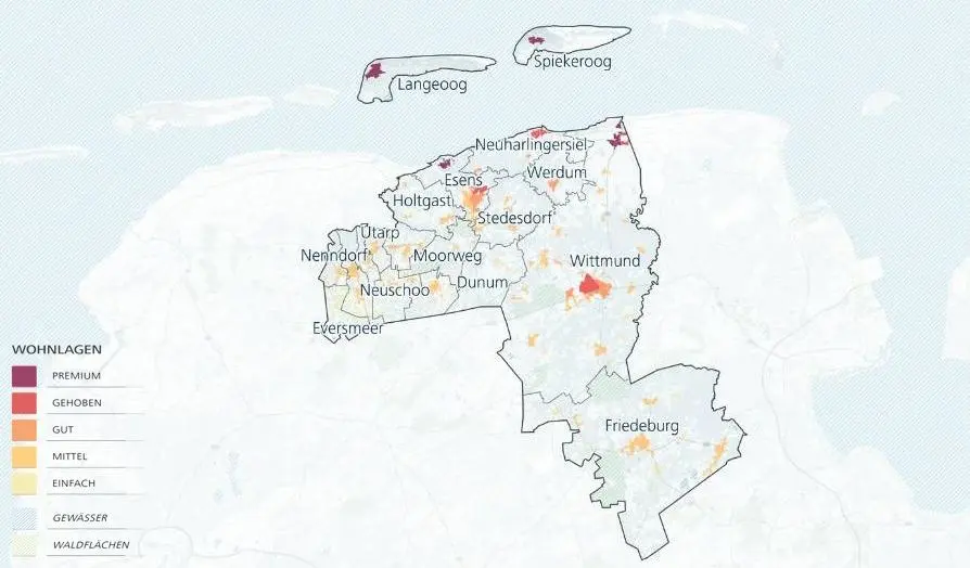Wohnlagenkarte Esens