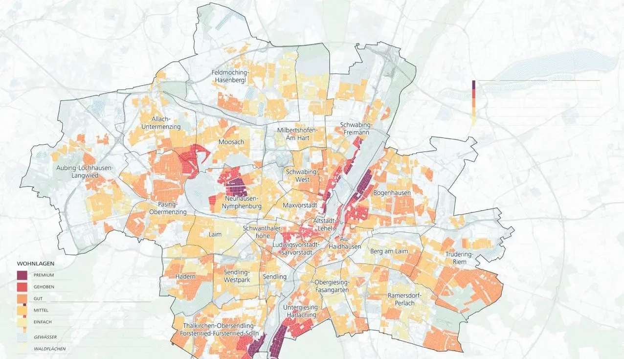Wohnlagenkarte München