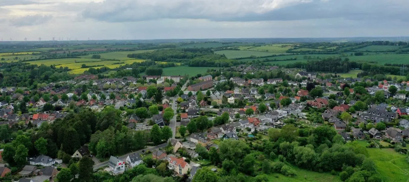 Luftaufnahme der Stadt Bad Schwartau