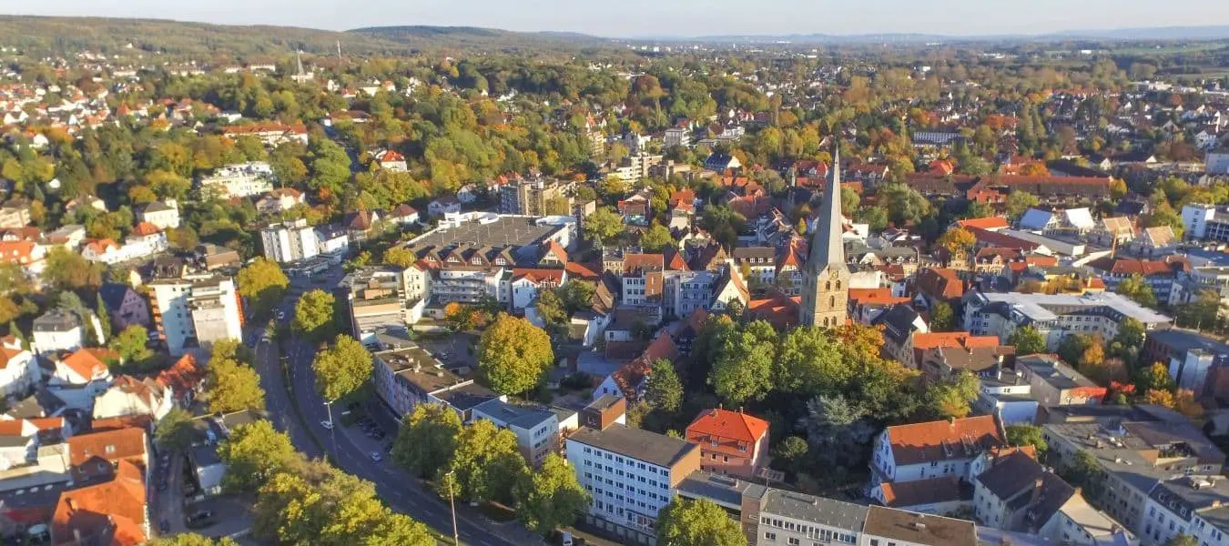 Luftaufnahme Hansestadt Stadt Herford