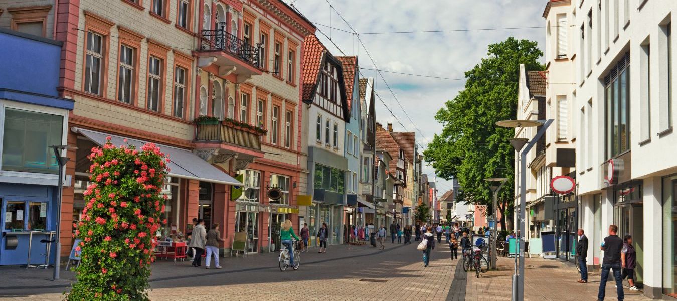 Lippstadt - Fußgängerzone im Stadtzentrum