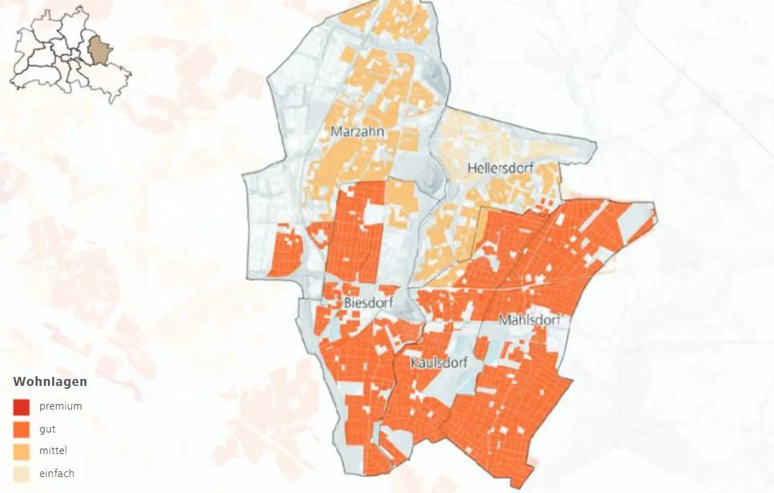 Wohnlagenkarte Berlin – Marzahn-Hellersdorf