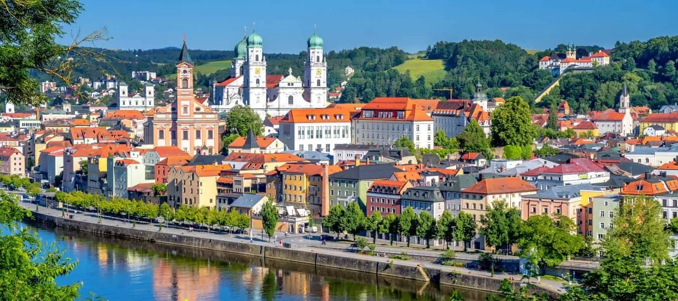 Ausblick über Passau, Bayern