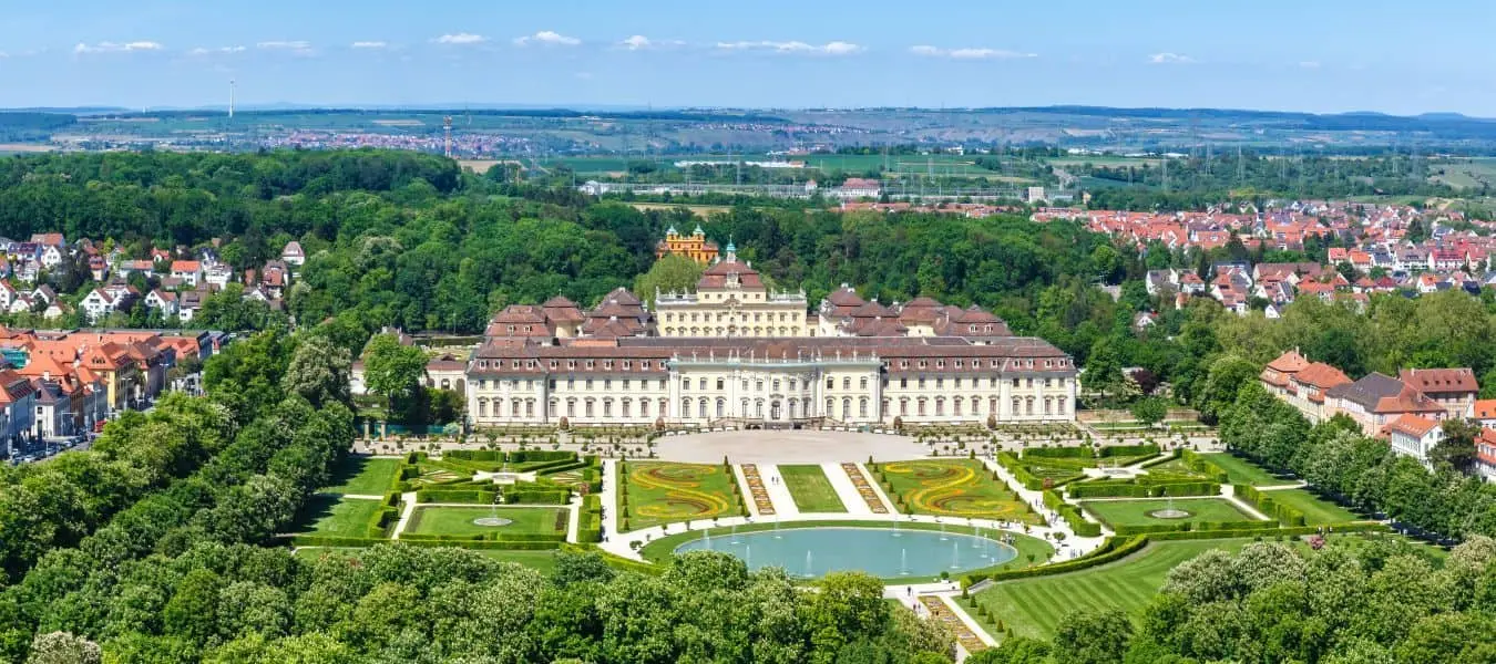 Ludwigsburg Schloss – Luftbildpanorama