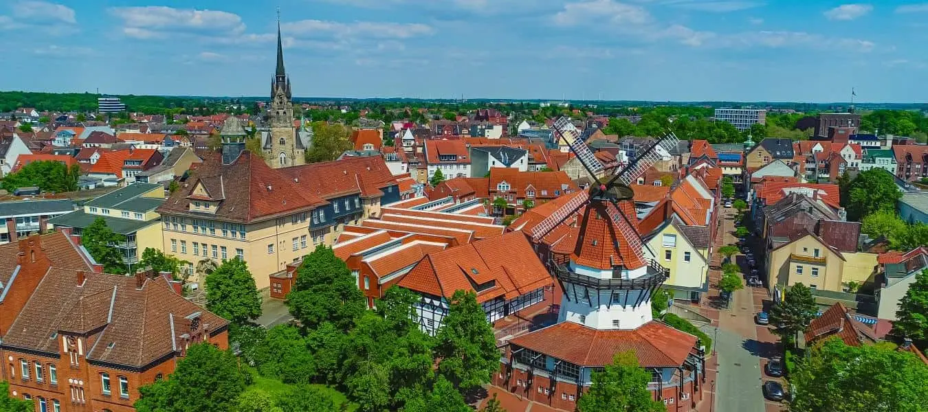 Drohnenaufnahme von Peine