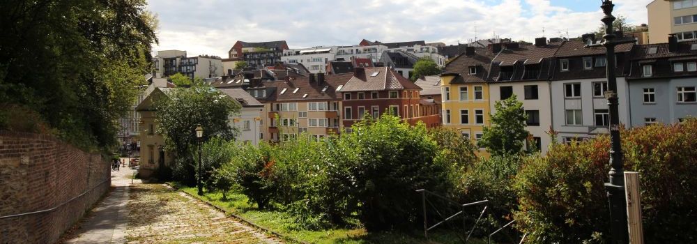Blick über Burtscheid in Aachen in Deutschland