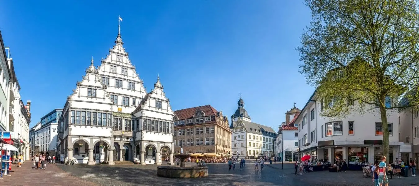 Paderborn, Rathaus und Marienkirche
