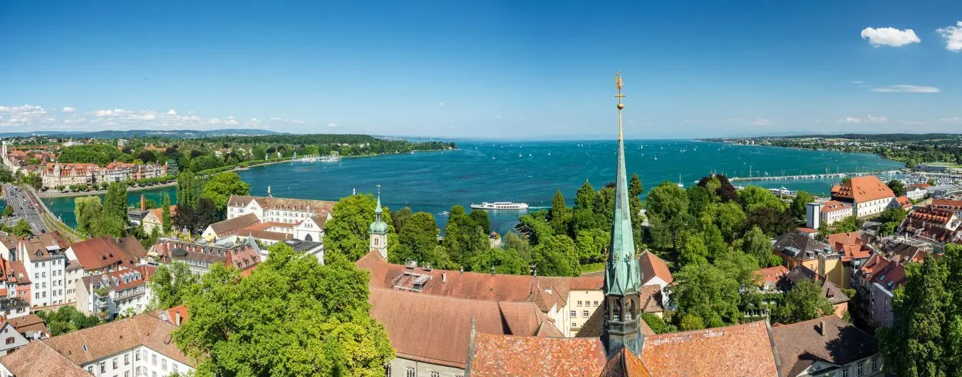 Panorama von Konstanz am Bodensee