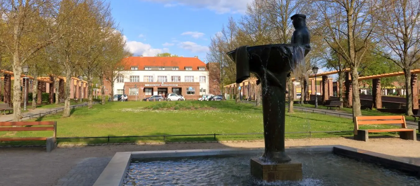 Wandlitz near Berlin, Germany: afternoon in a small town near Berlin