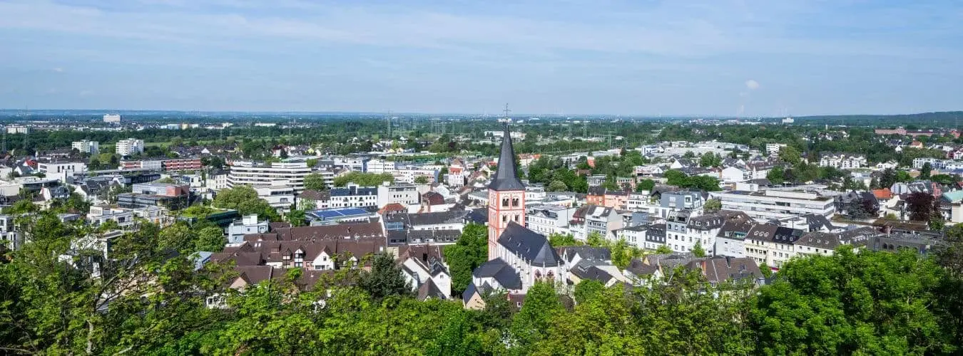 Panoramaansicht von Siegburg