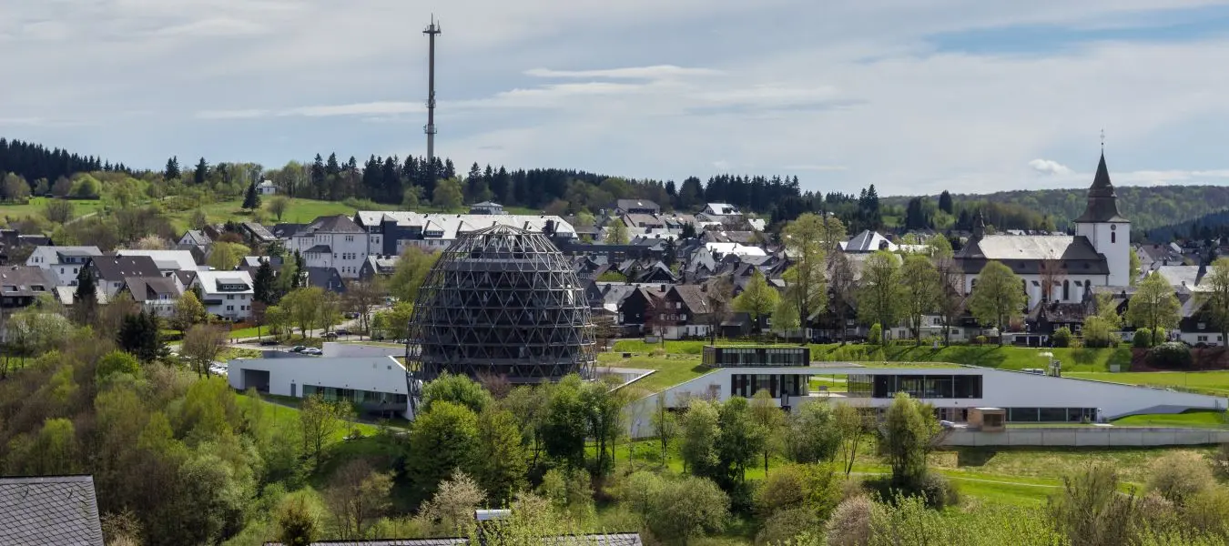 Cityscape of Winterberg in Sauerland region in North Rhine-Westphalia, Germany.