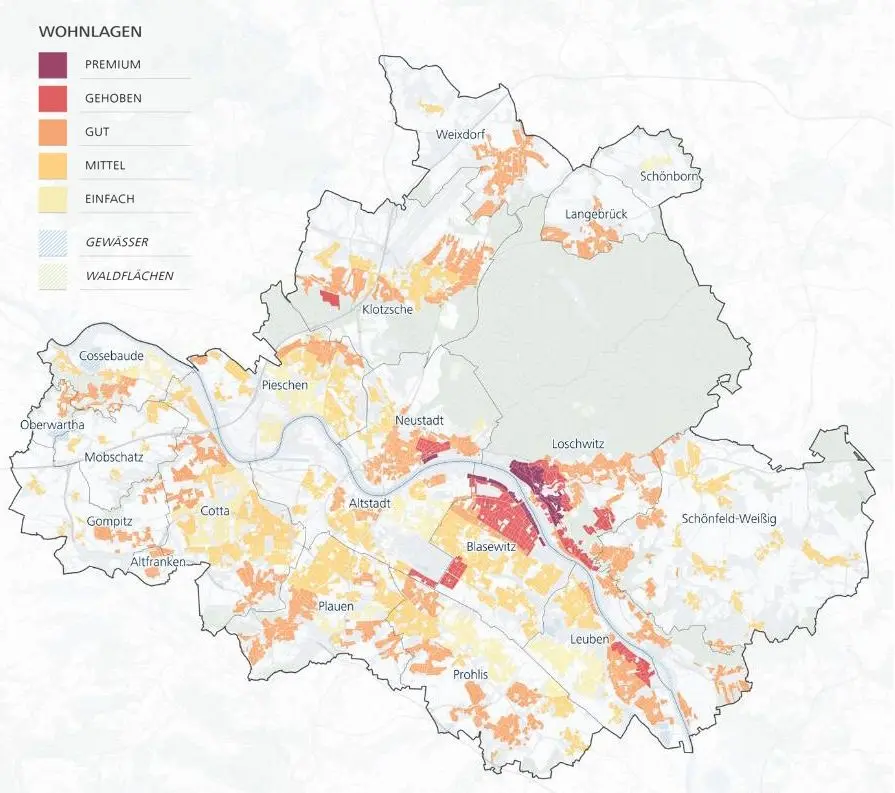Wohnlagenkarte Dresden