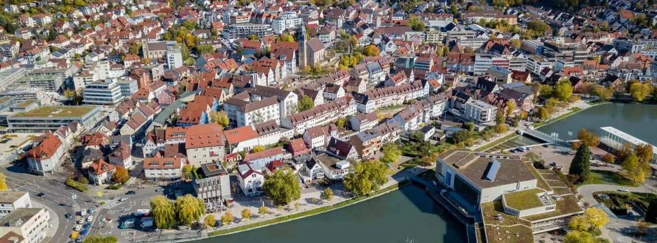 Luftansicht auf Böblingen
