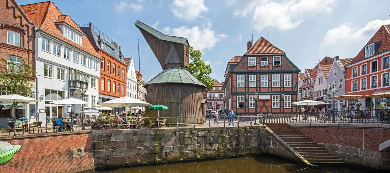 City Old Town Crane Panorama