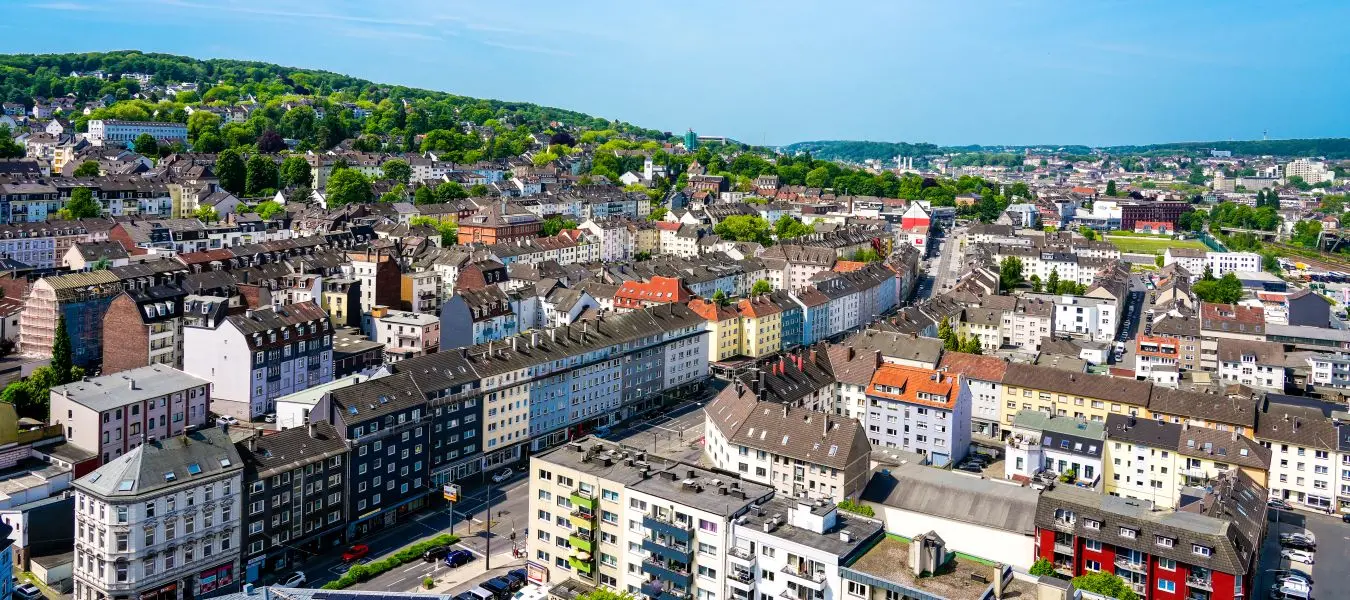 Blick auf die Stadt Wuppertal