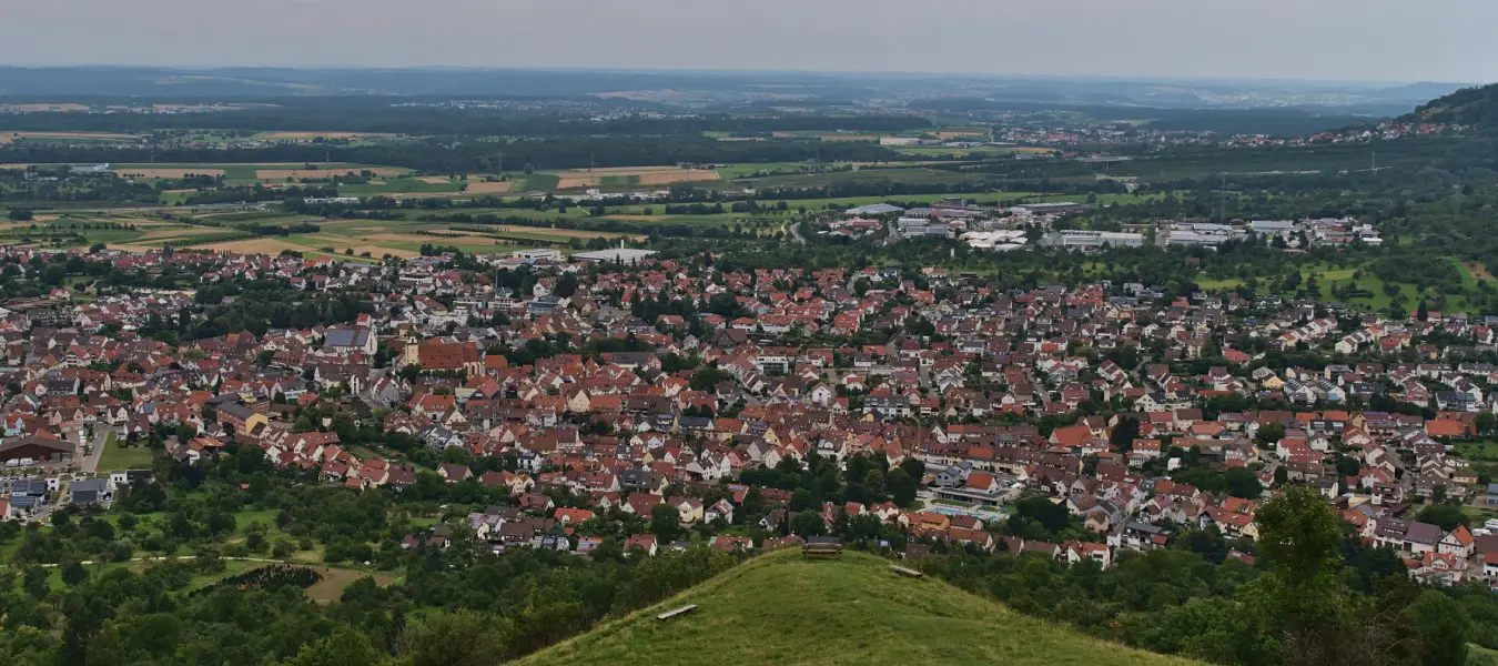 Blick auf Weilheim an der Teck