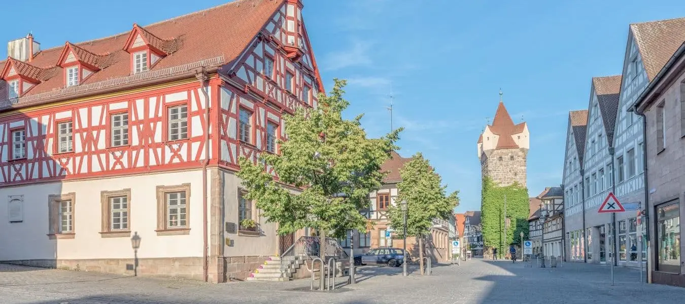 Herzogenaurach in Mittelfranken, Altes Rathaus und Fehnturm