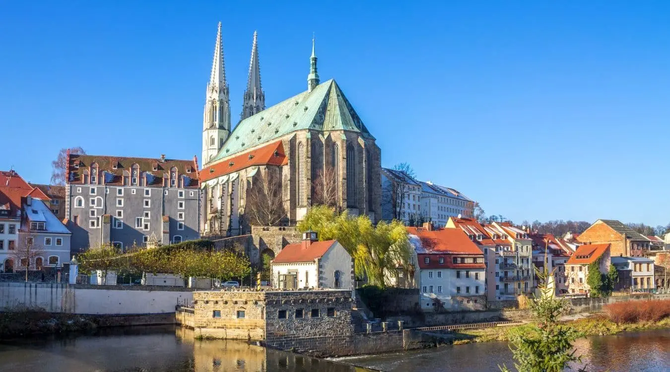 Görlitzer Altstadt an der Lausitzer Neiße