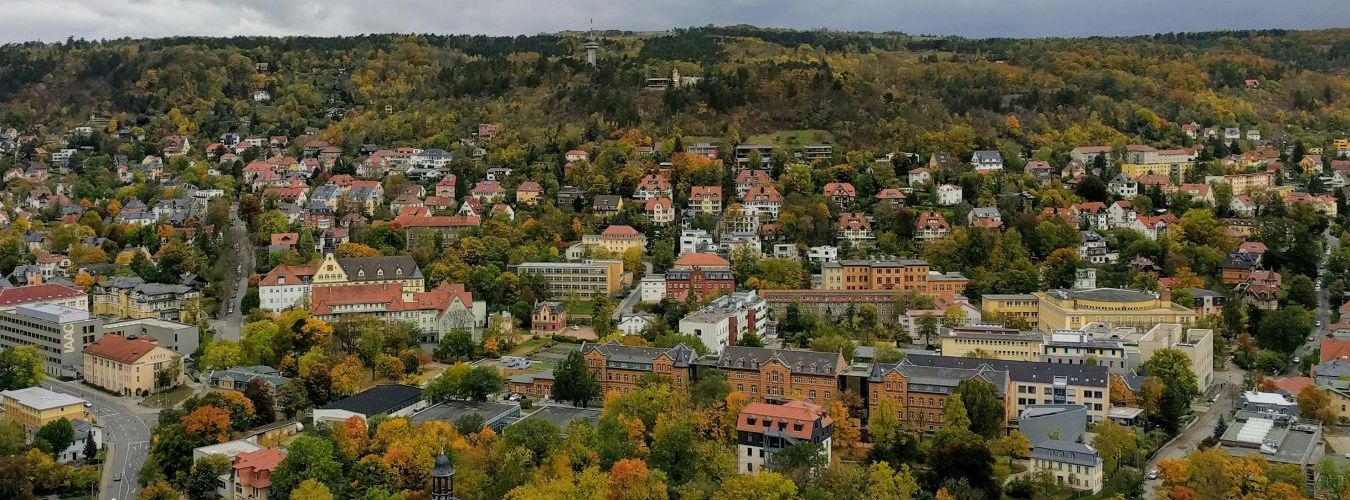 Übersicht über die Stadt Jena