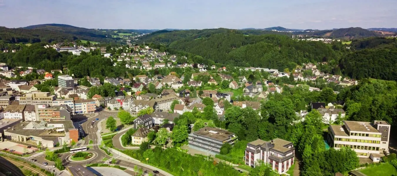 Luftaufnahme von Gummersbach