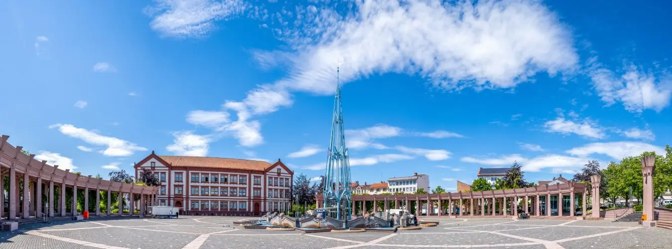 Vista de la plaza de armas de Pirmasens