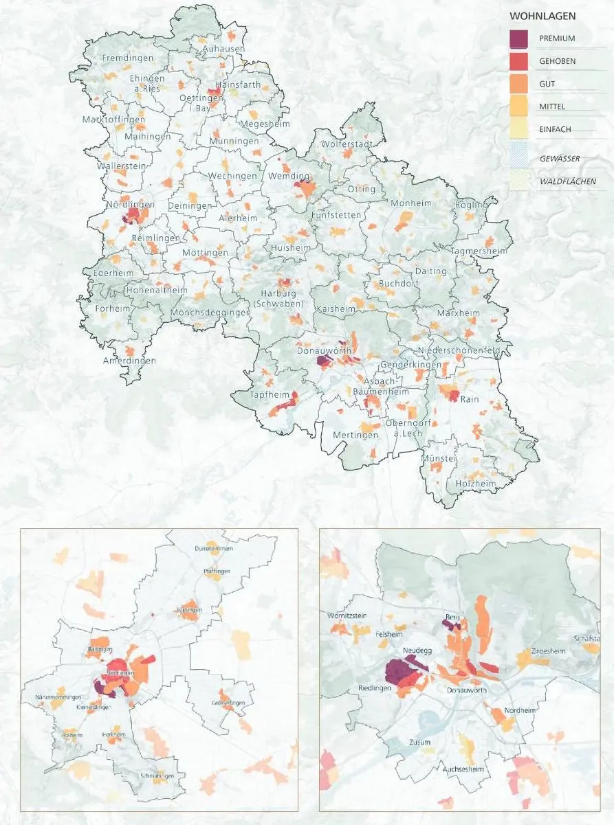 Wohnlagenkarte Landkreis Donau-Ries – Nördlingen und Donauwörth (Bild-URL ggf. ersetzen)