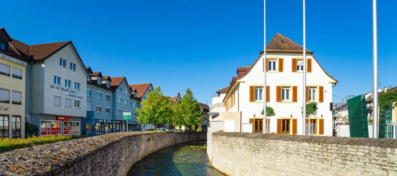 Historische Häuser in Bruchsal Kraichgau Baden-Württemberg