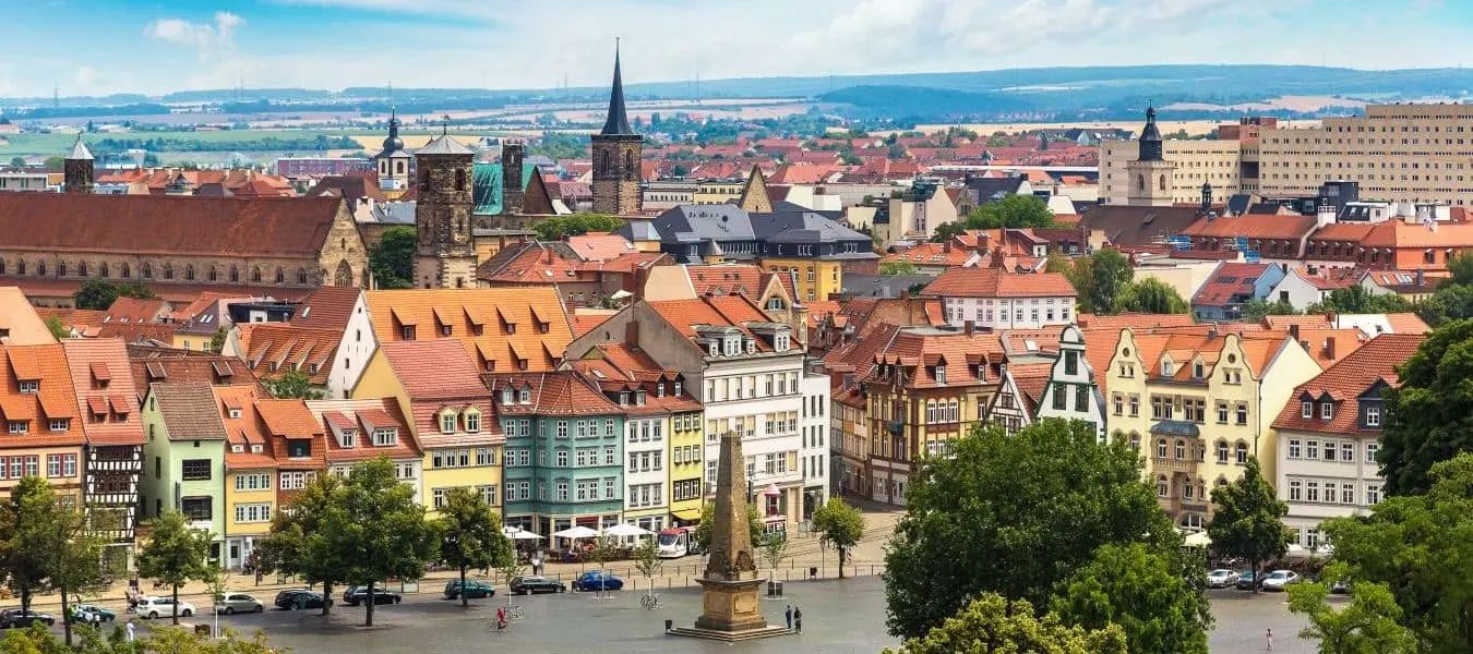 Panoramablick auf Erfurt