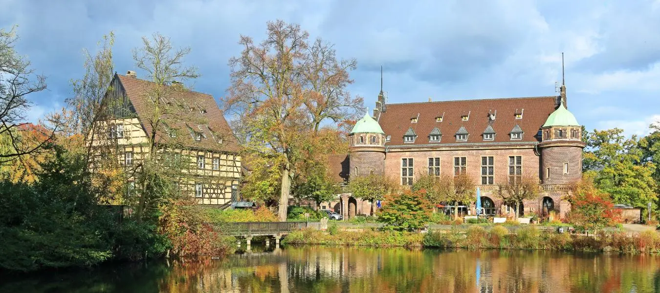 Blick auf Schloss Wittringen in Gladbeck