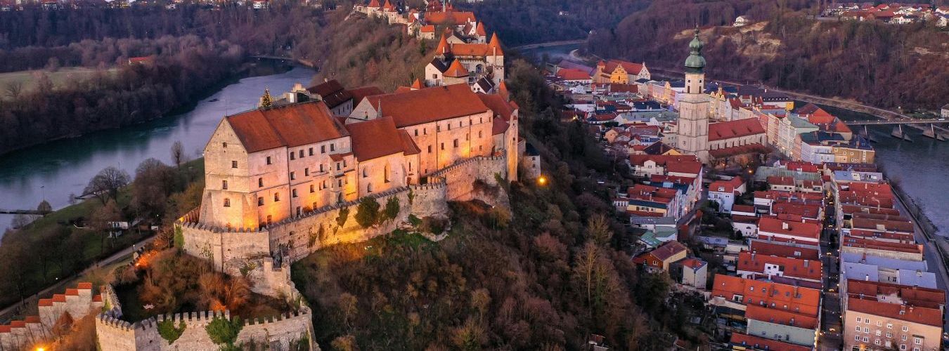 Luftaufnahme von Burghausen