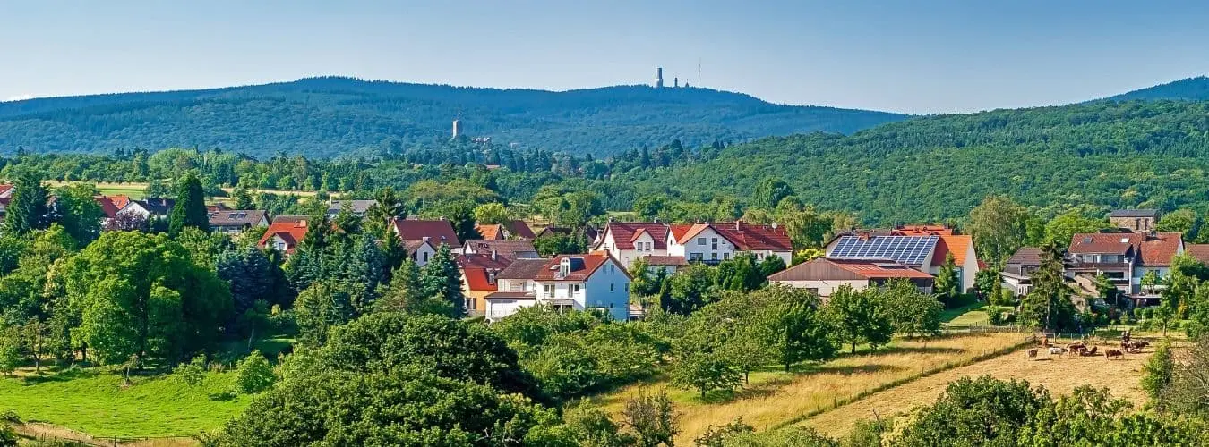 Bad Soden im Taunus mit Blick auf den Feldberg