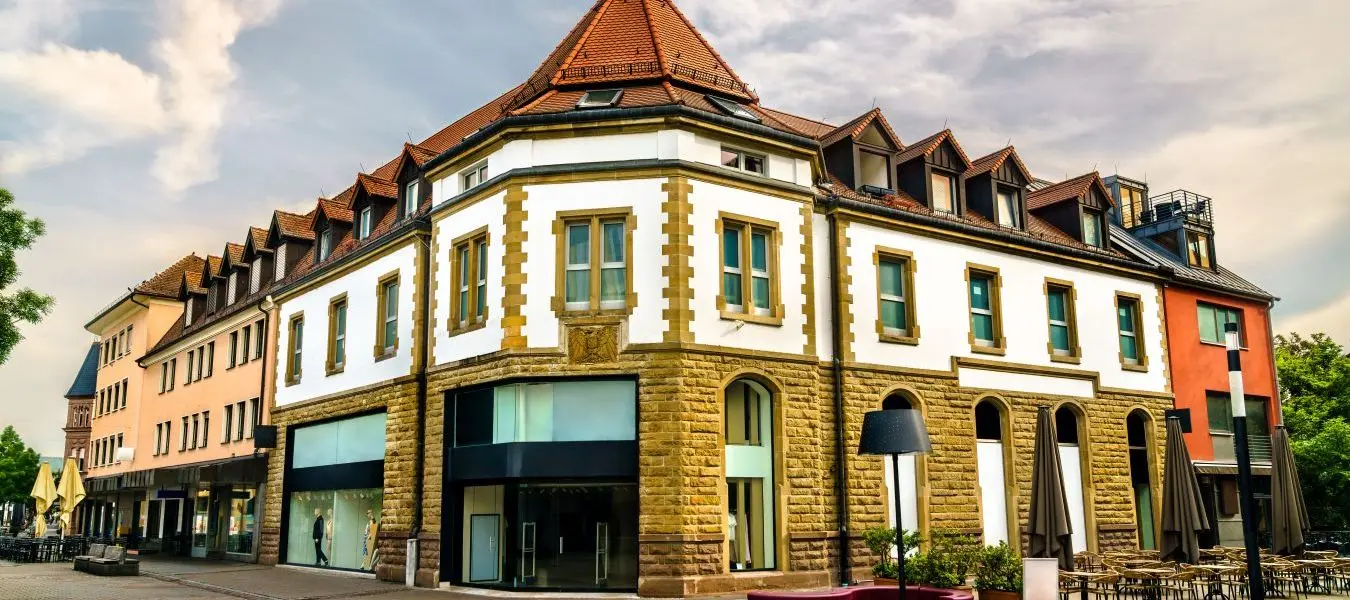Historic buildings in the old town of Singen - Baden-Wurttemberg, Germany