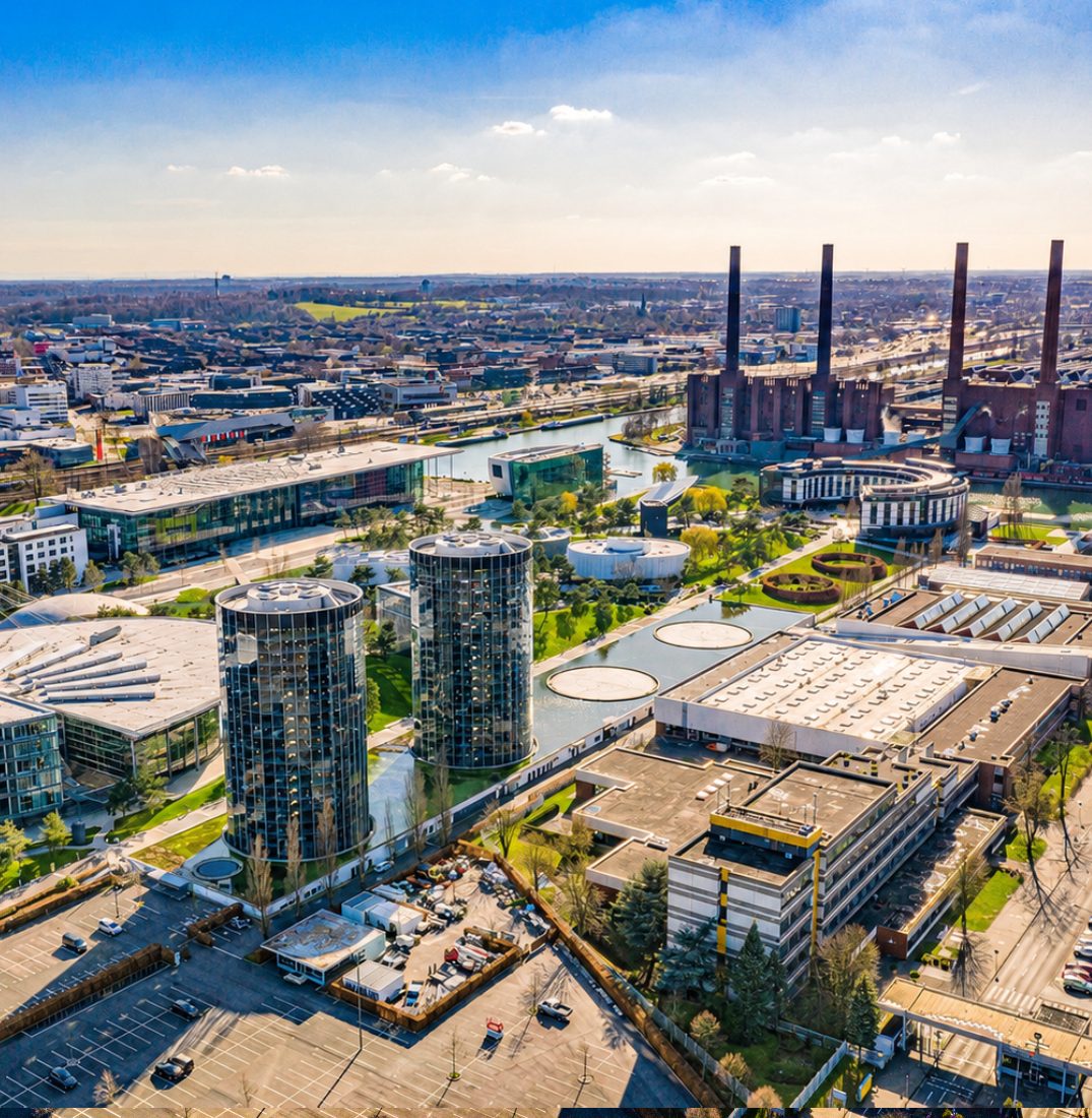 Wolfsburg — Autostadt und Stadtpanorama