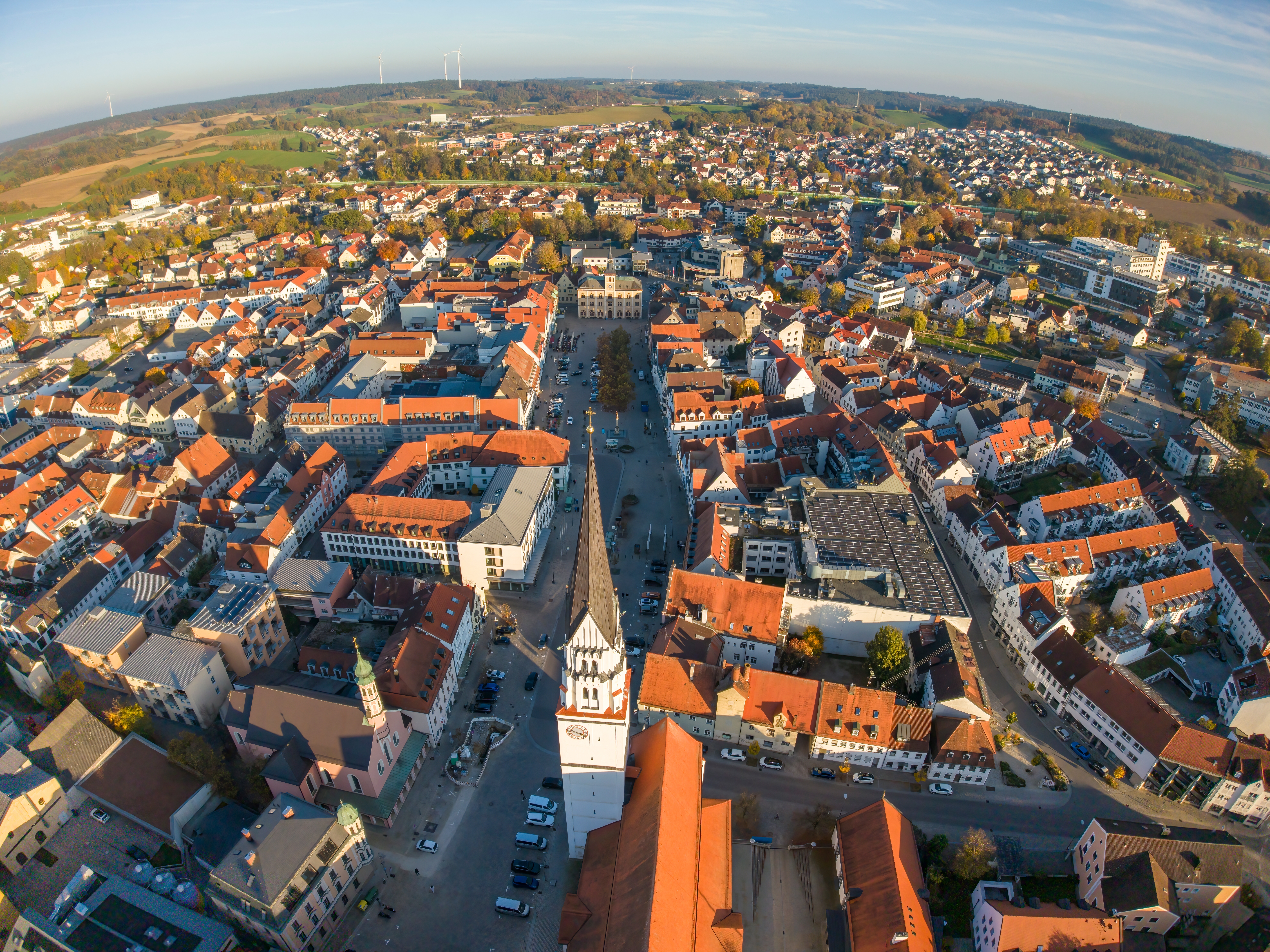 Pfaffenhofen von oben