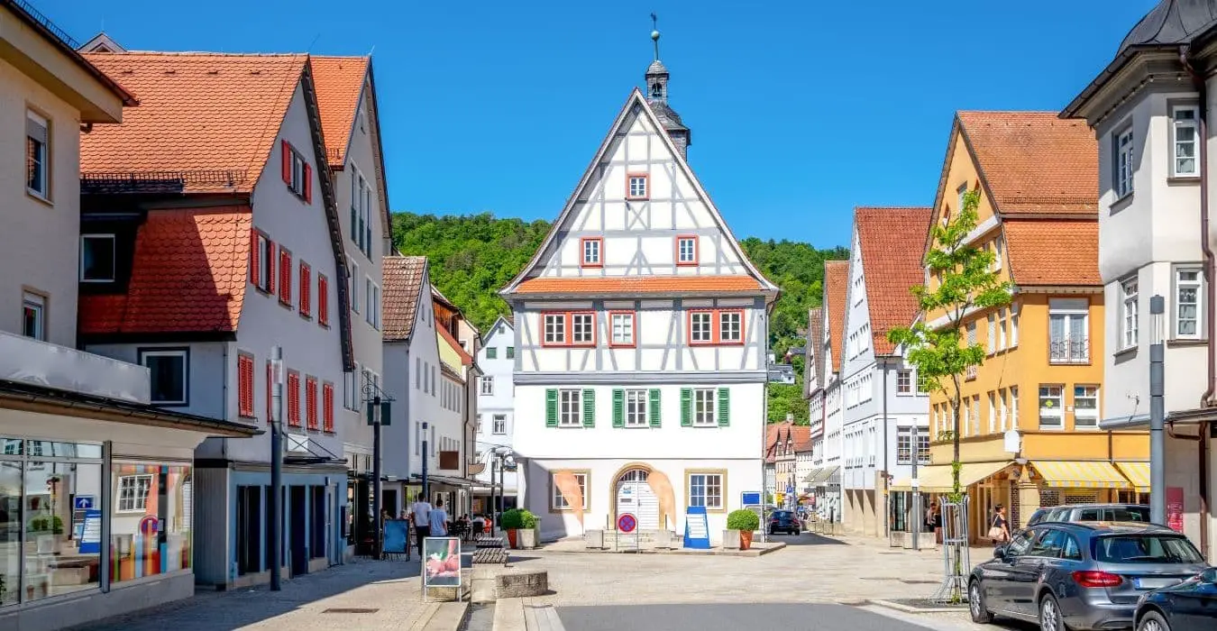 Altes Rathaus von Künzelsau im Kochertal