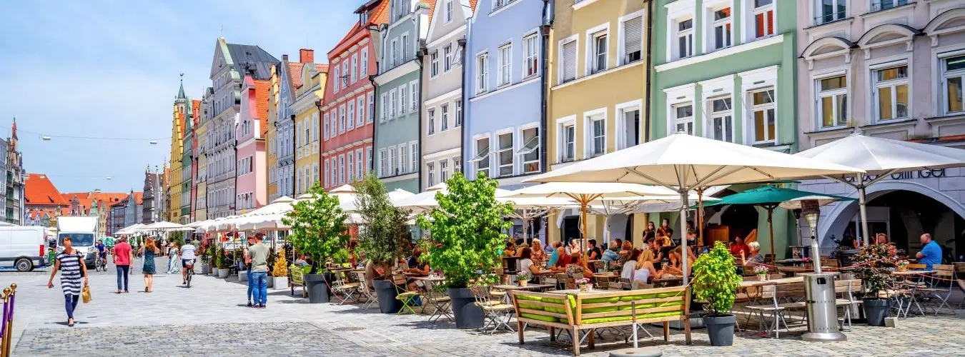 Altstadt in Landshut, Bayern