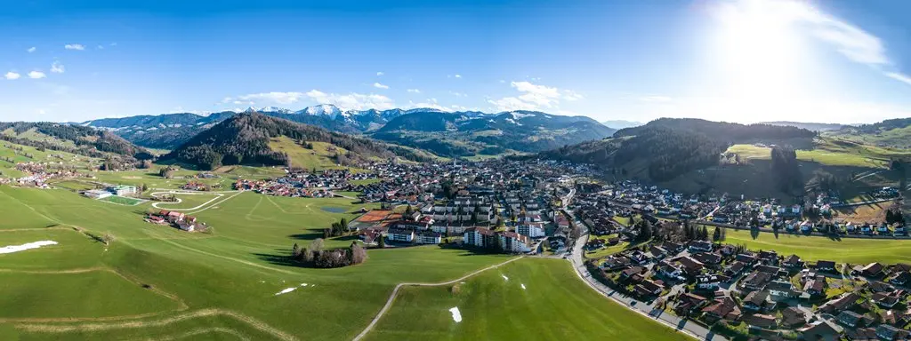Blick auf Oberstaufen